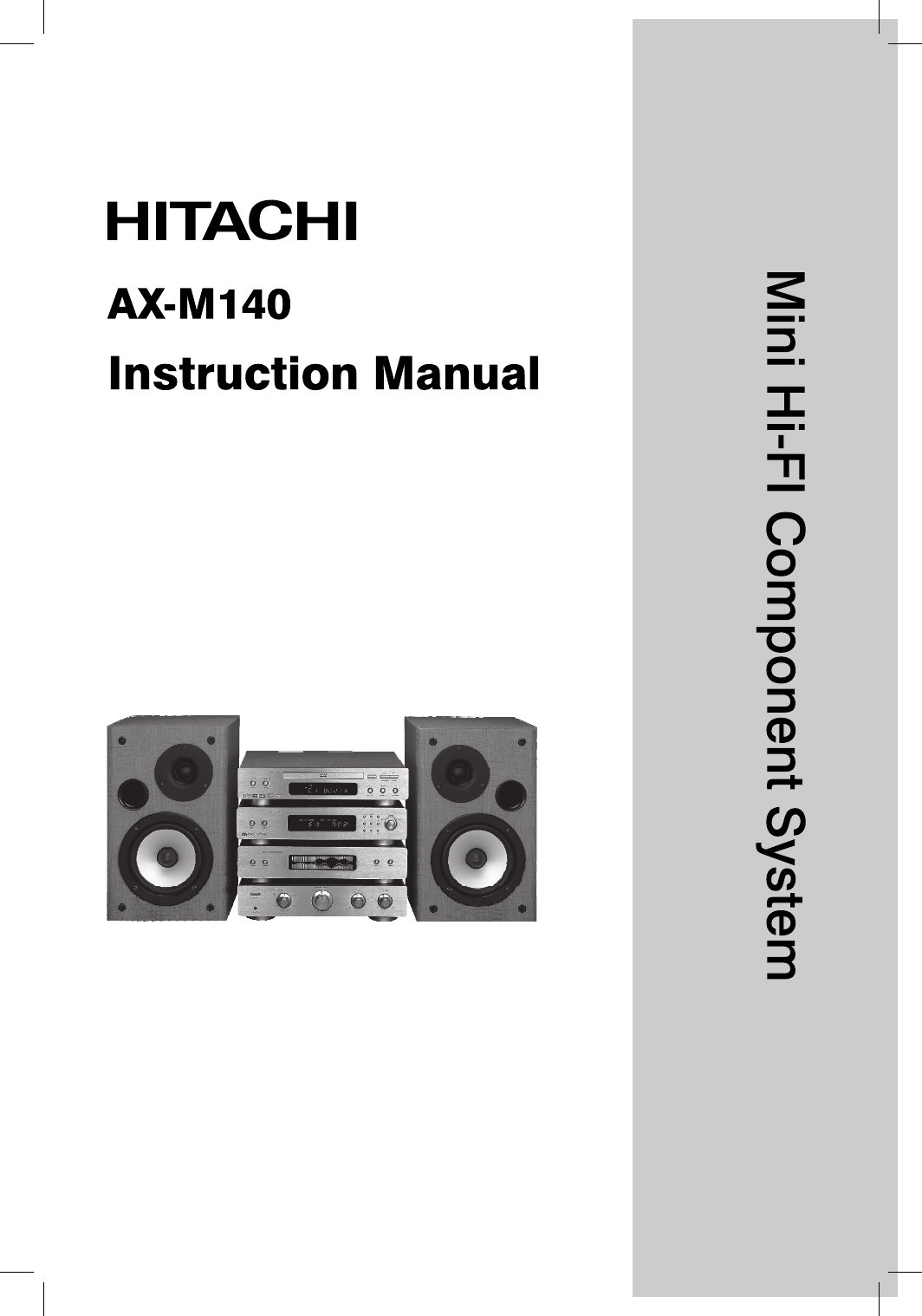 hitachi ax m137 manually